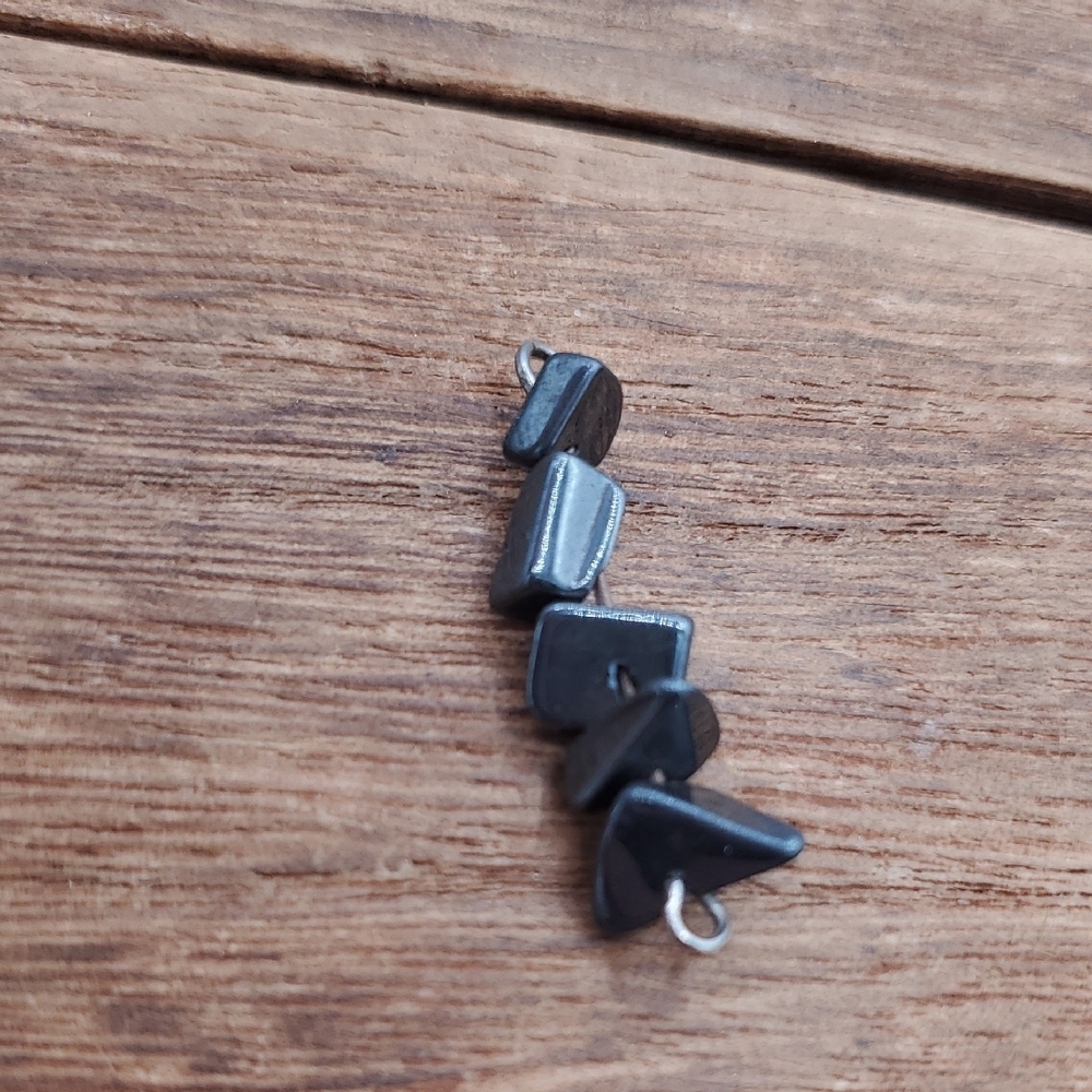 Hematite Chunk Pendant P404